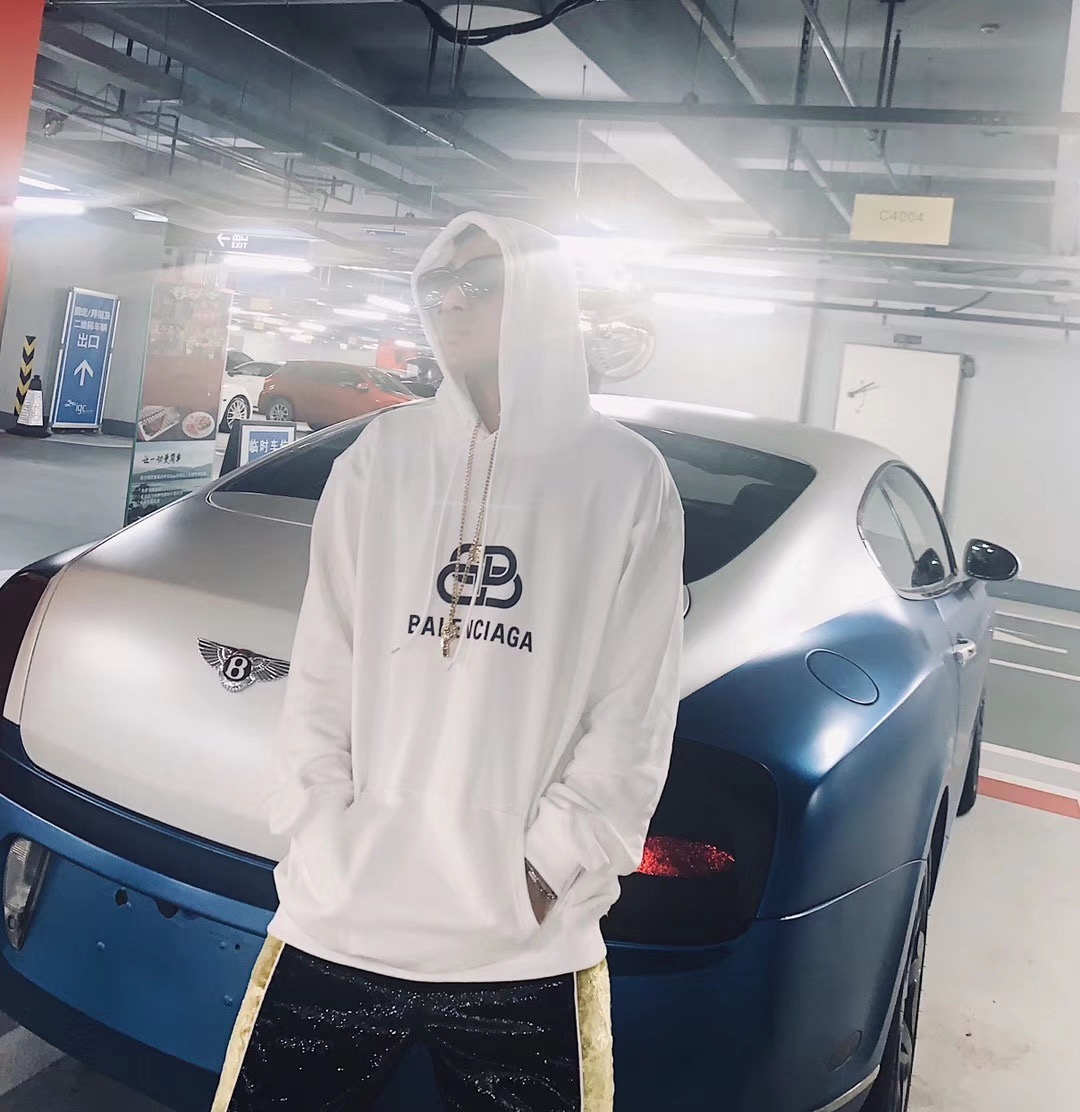 BALENC1AGA men's long-sleeved hooded sweatshirt, cotton fabric with LOGO printed | BigBuy360 - bigbuy360.vn