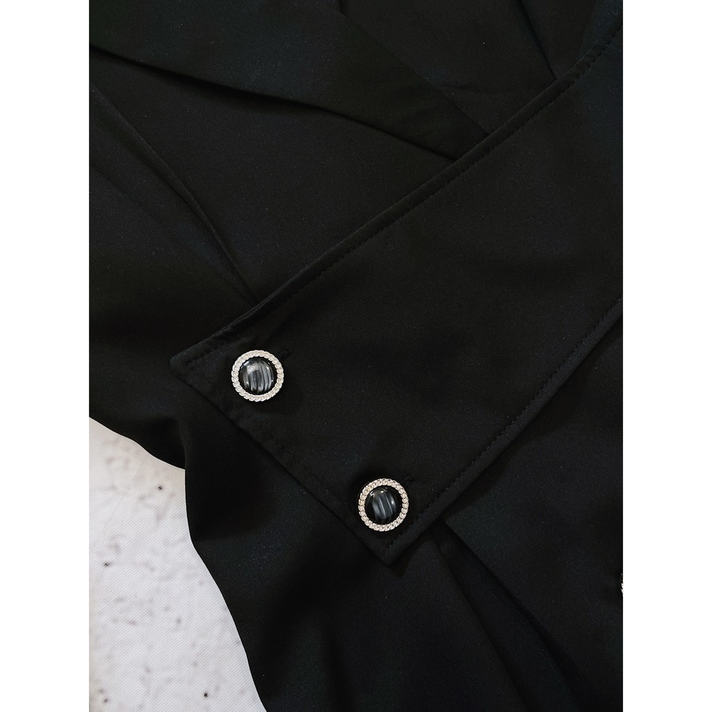 Váy Vest đai eo cúc viền,mẫu thiết kế mới nhất hiện nay,dành riêng chị e văn phòng sang chảnh | BigBuy360 - bigbuy360.vn