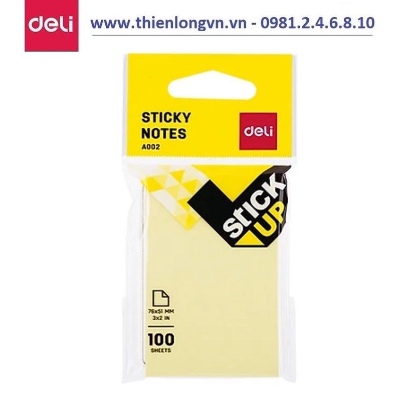 Giấy nhớ 3x2 Deli 00252 / 00253 I Giấy notes ghi chú cao cấp