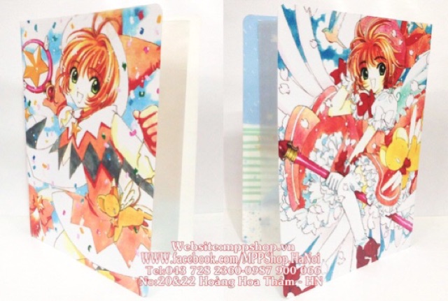 Kẹp đựng bài kiểm tra ảnh sakura 30 lá đựng được 60 ảnh bài