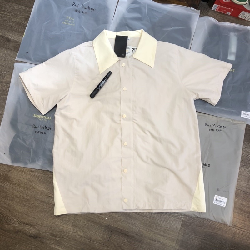Áo sơmi cộc tay Fear Of God, vải gió 2 lớp hàng cao cấp