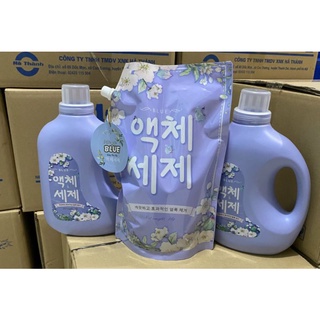 Nước giặt Blue HQ túi 2kg 2 hương: thơm thảo mộc, thơm hương hoa dịu nhẹ