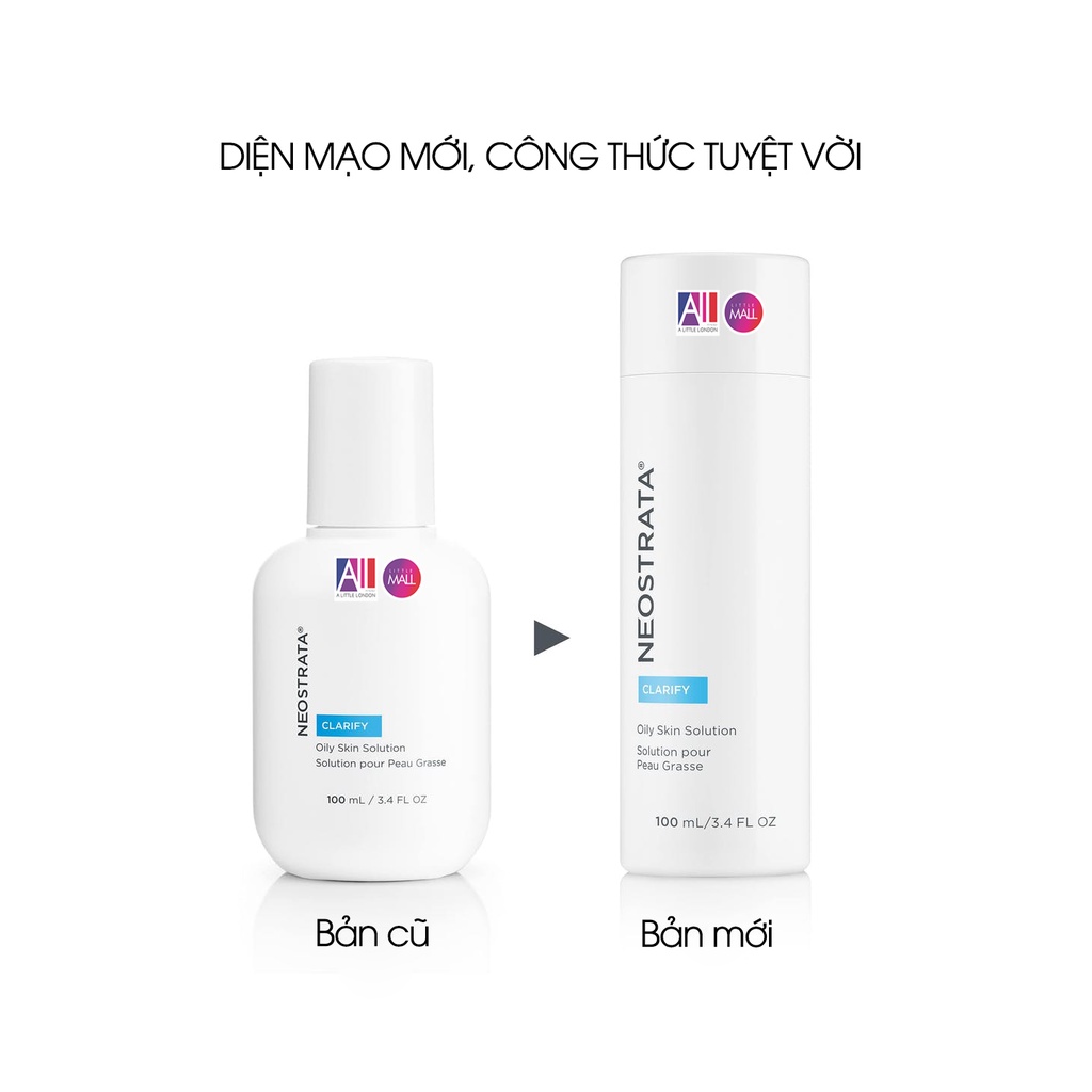 Dung dịch 8% AHA NeoStrata oily skin solution clarify 8% aha 100ml TẶNG mặt nạ Sexylook (Nhập khẩu)