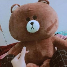 Gấu Brown to khổ vải size 1m màu socola quà tặng cho bạn gái, đồ chơi trẻ em