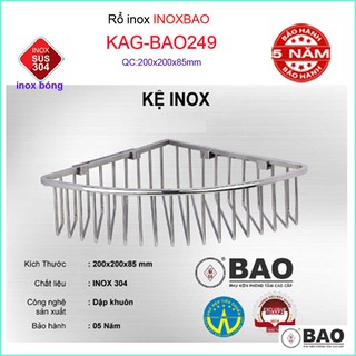 KỆ PHÒNG TẮM INOX BẢO KAG-BAO249