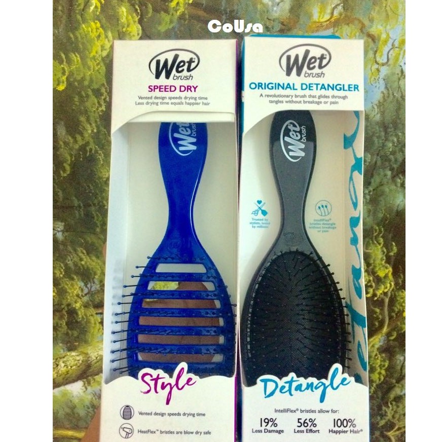 LƯỢC CHẢI TÓC CHỐNG RỐI WET BRUSH : ORIGINAL DETANGLER & SPEED DRY