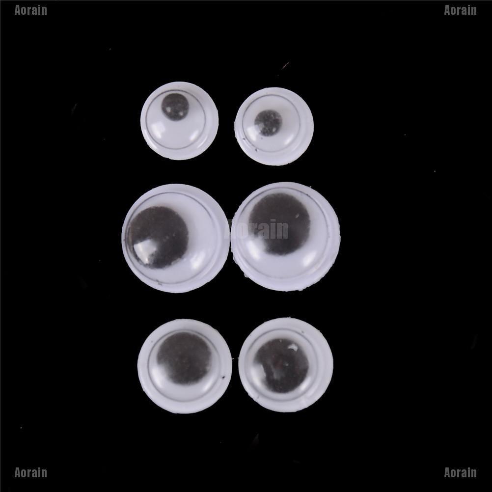 Set 100 Mắt Tự Dính Cỡ 5 / 6 / 7mm Cho Búp Bê
