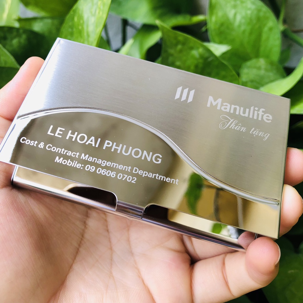 Hộp đựng danh thiếp bằng thép chống nước không rỉ