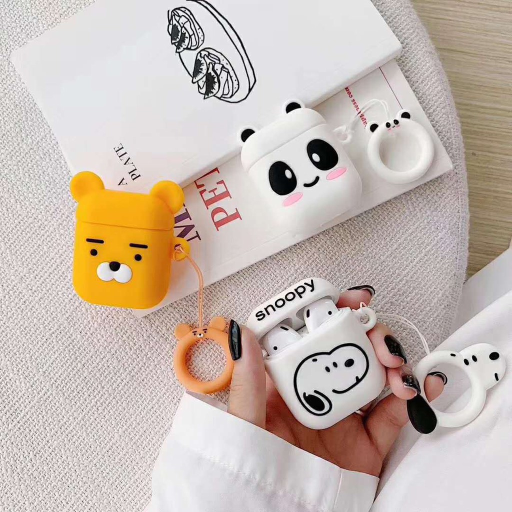 Case airpods Vỏ bao airpod 2 silicon đựng tai nghe không dây i11 i12 i18 i100 (mã 23)