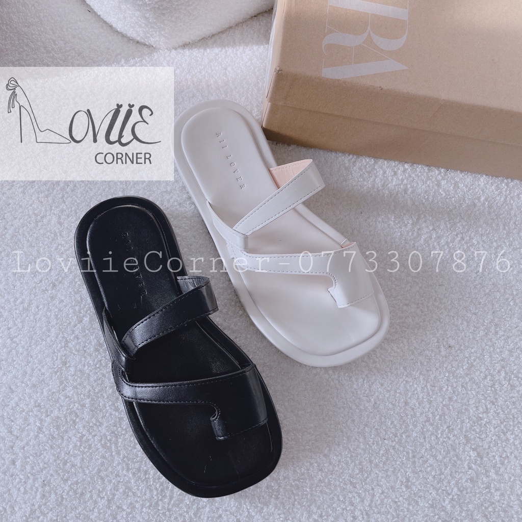 DÉP XUỒNG LOVIIECORNER - DÉP NỮ THỜI TRANG QUAI MẢNH KẸP ĐẾ BẰNG NỮ TÍNH 2 PHÂN D220349