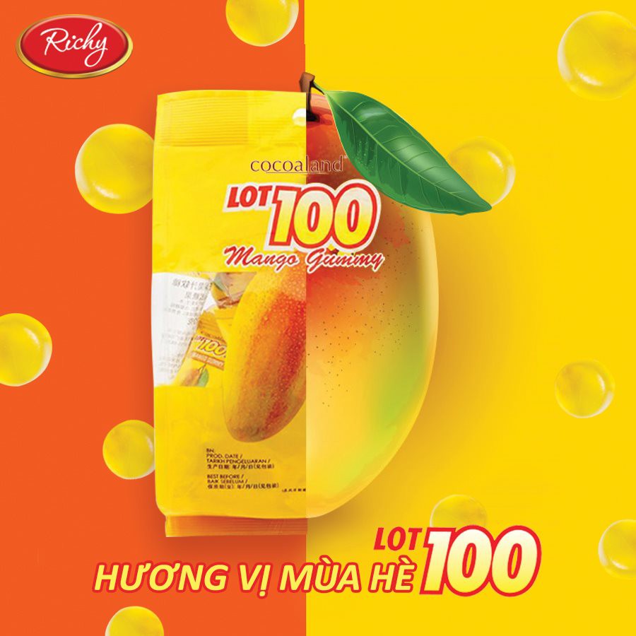 Kẹo Cocoaland LOT 100 Xoài gói 320g