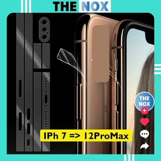 [COMBO 2 BỘ] Skin Dán Viền IPhone Trong Suốt Đủ Các Dòng IPhone Từ 7 Đến 12ProMax [The Nox]