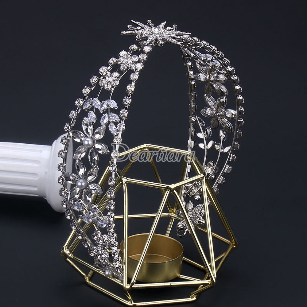 Cài tóc đính đá zirconium trang trí kiểu tóc cho cô dâu