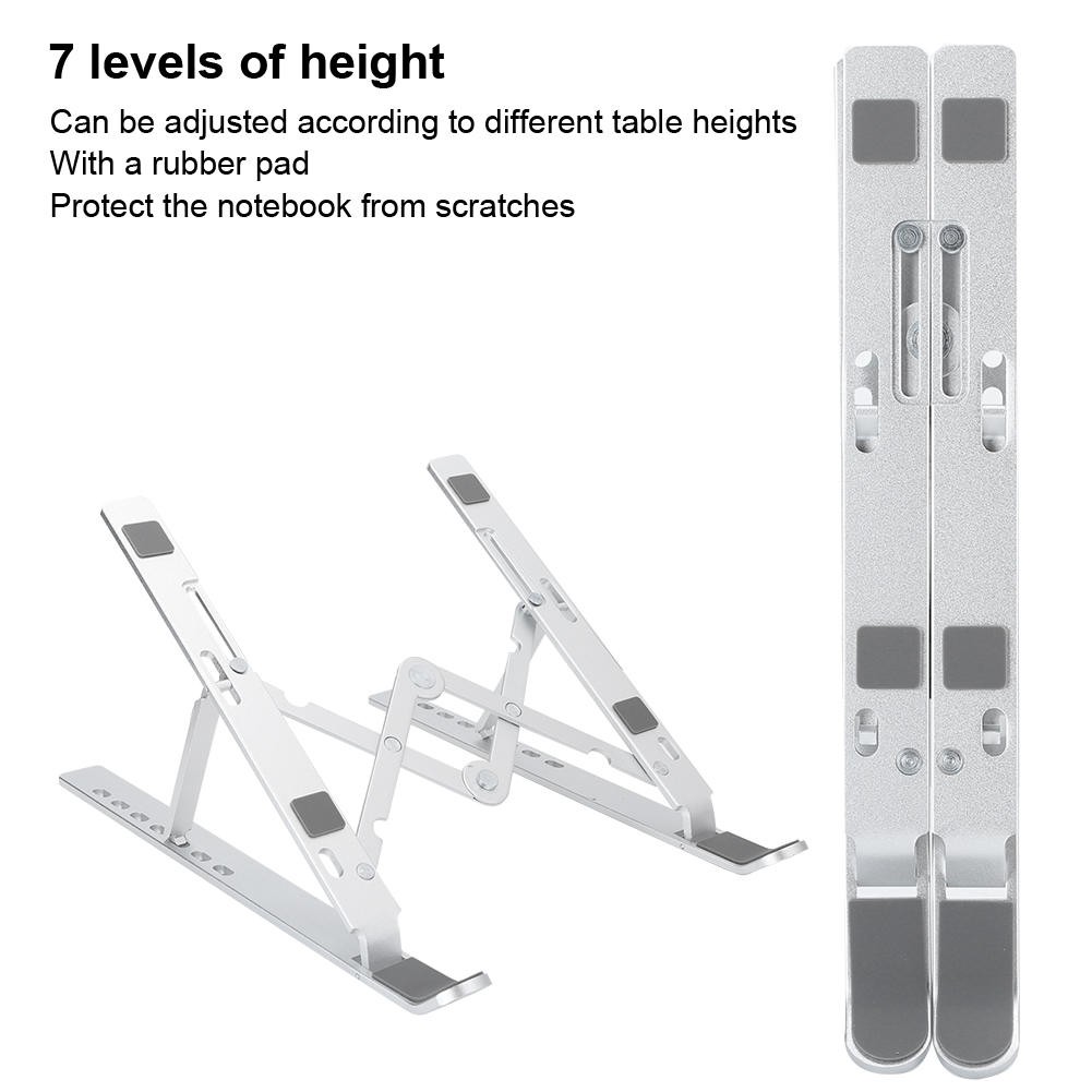 Giá Đỡ Laptop 7 Cấp Độ Bằng Hợp Kim Nhôm Có Thể Điều Chỉnh Độ Cao | BigBuy360 - bigbuy360.vn