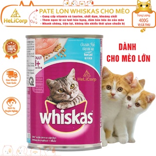 Pate whiskas lon 400g cho mèo lớn vị cá thu