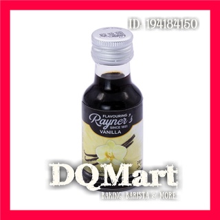 28ml - hương mùi vani vanilla hiệu rayner's - chai 28ml