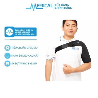 Đai cố định khớp vai United Medicare C11 size UNI màu đen - MEDICAL