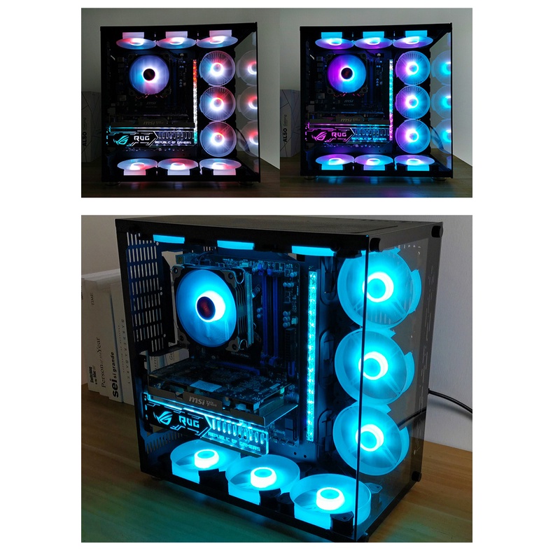 Fan Case RGB không viền + HUB CoolMoon - 6pin - 30 NGÀY ĐỔI TRẢ MIỄN PHÍ