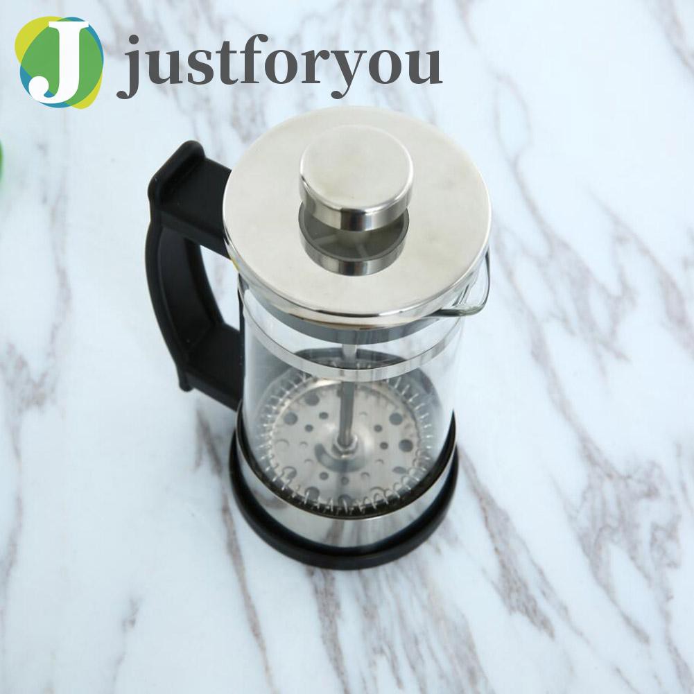 Justforyou Stainless Steel 304 Pressure Pot Coffee Maker Household Teapot Tea Brewer