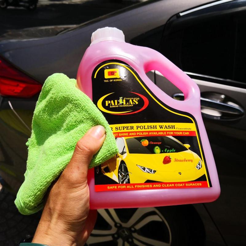 PALLAS super polish wash concentrate 1.5L.Dung dịch rửa xe siêu bảo dưỡng mặt sơn xe hơi, ô tô_P-1502(Giao ngẫu nhiên)