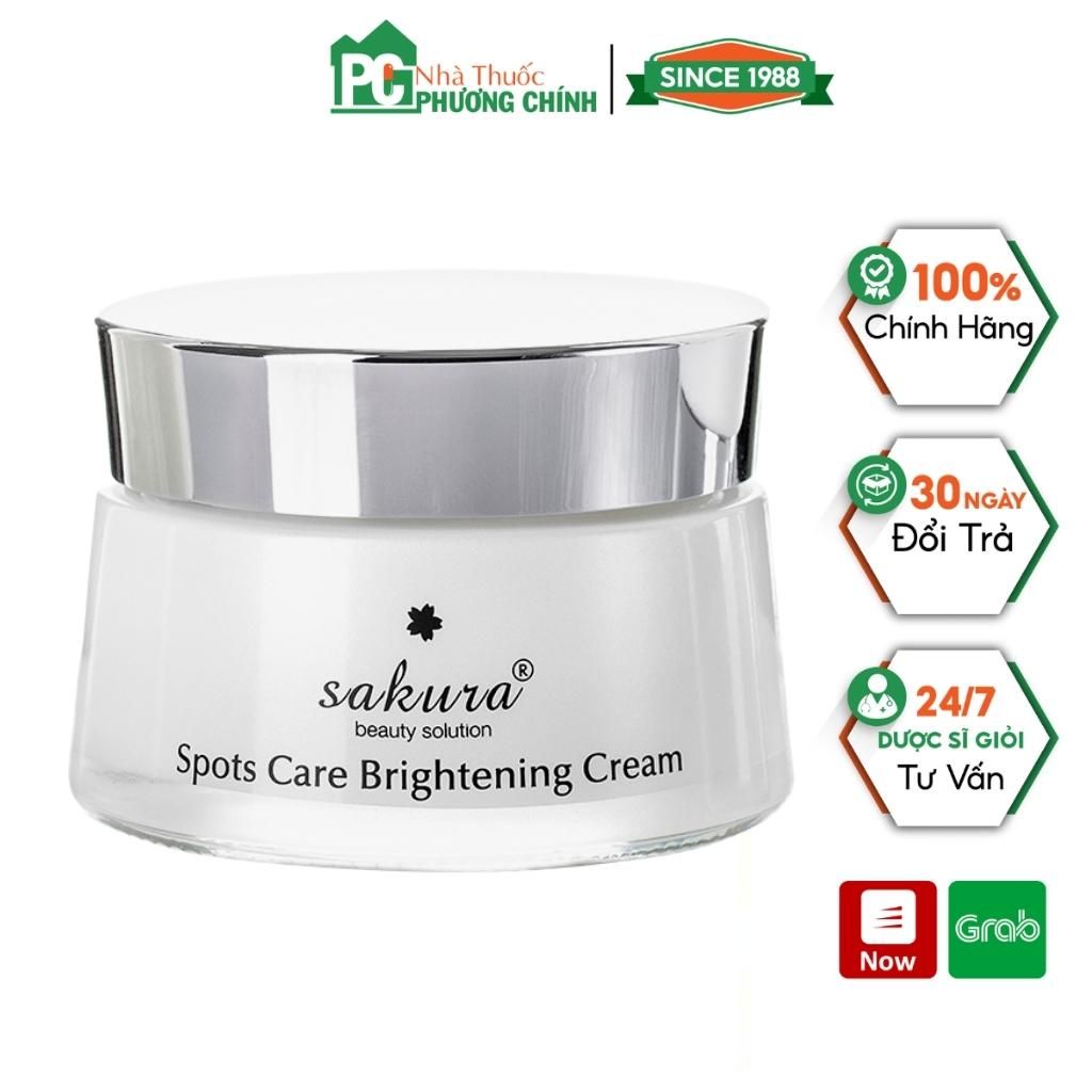 Kem Dưỡng Trắng Da Sakura Spots Care Brightening Cream Phục Hồi Hư Tổn, Ngừa Sạm Nám (Hộp 10g - 45g)