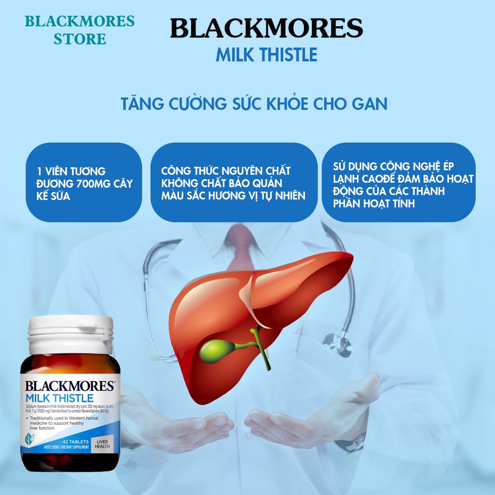 Viên uống giải độc gan - Blackmores Milk Thistle