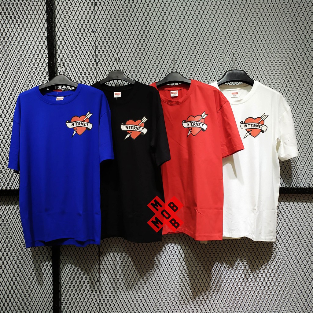 Áo thun unisex form rộng LOVE INTERNET