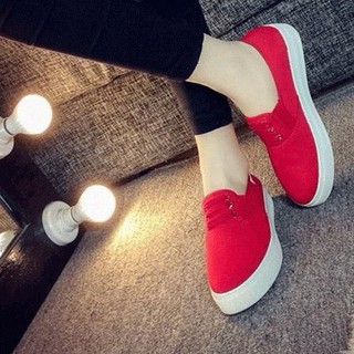 Giày Slip On đế bánh mì đỏ(G8)