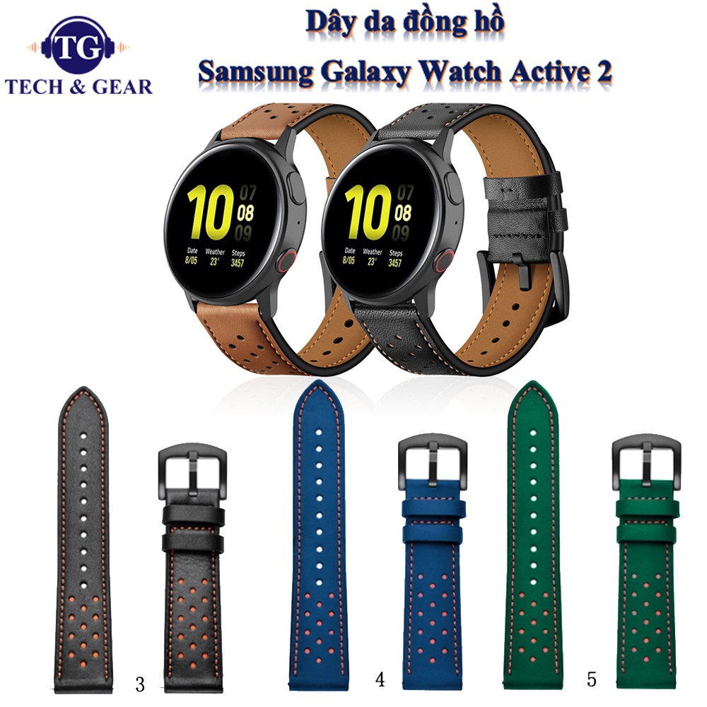 Dây da đồng hồ Samsung Galaxy Watch Active 2 ( size 20mm)