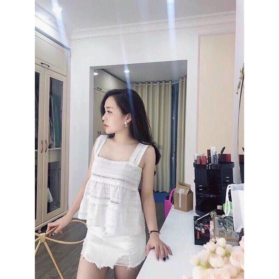 Áo đũi 2 dây ren cực xinh