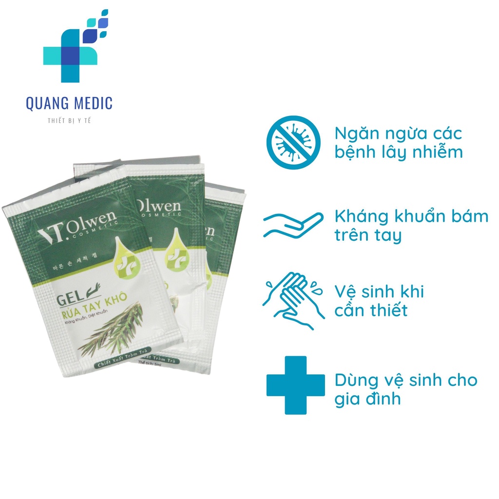 Gel Rửa Tay Khô Nước Sát Khuẩn Sát Trùng Dạng Dây 10 Gói | BigBuy360 - bigbuy360.vn