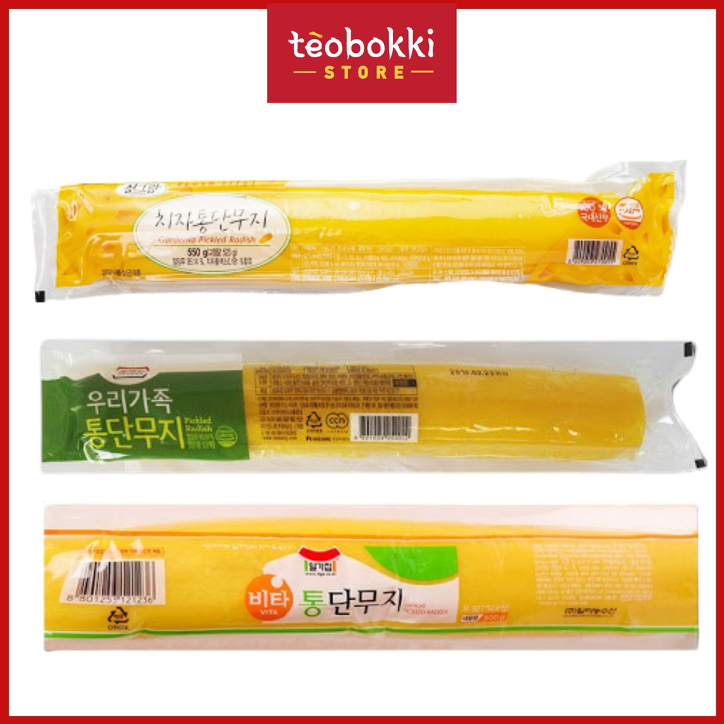 [CHỈ GIAO TPHCM] Củ cải vàng muối Hàn Quốc nguyên cây 550g