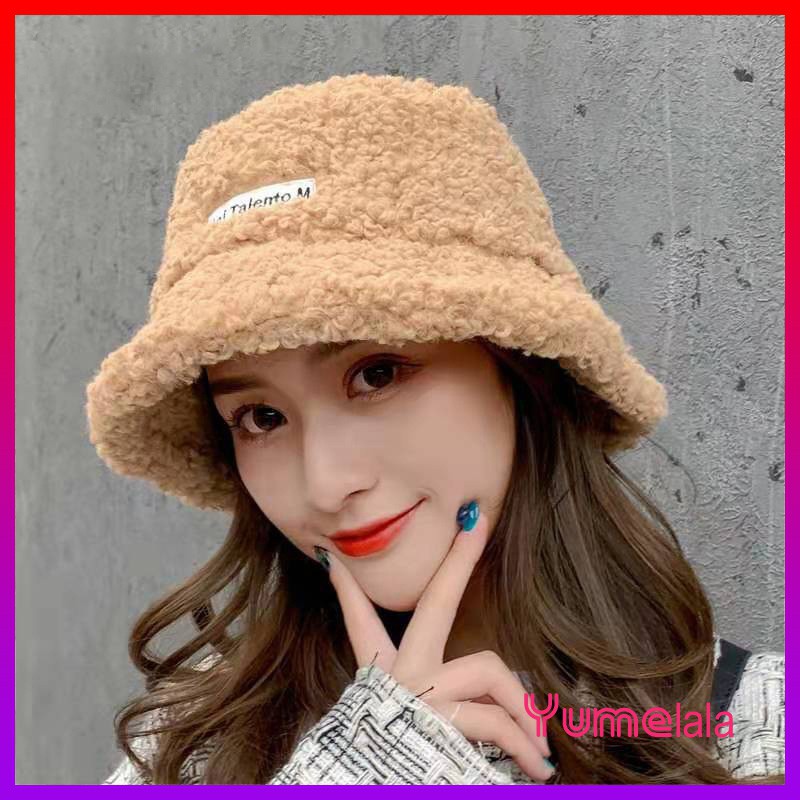 Nón bucket lông cừu vành rộng TALENT hot hit - Mũ tai bèo lông cừu