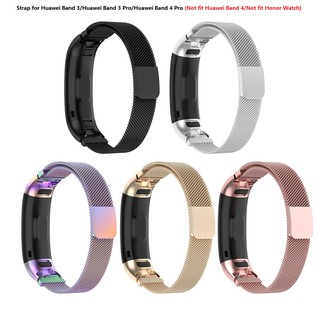 Dây Đeo Inox Cho Đồng Hồ Thông Minh Huawei Band 3 Pro/Huawei Band 3/Huawei Band 4 Pro(Not fit Huawei Band 4/Not Honor)