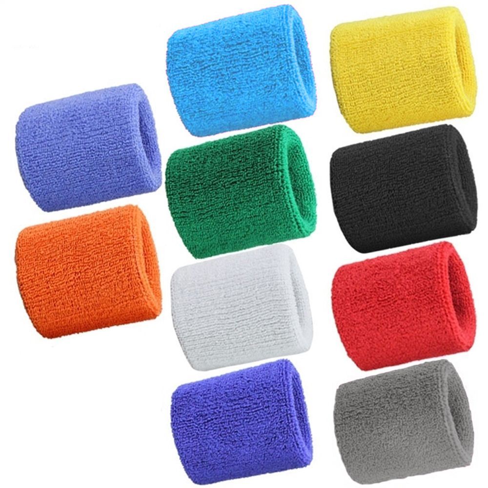 Băng quấn bảo vệ cổ tay khi chơi cầu lông / yoga bằng vải cotton co giãn nhiều màu thời trang