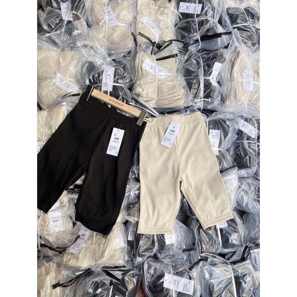 Q40-Quần Ngố Tăm Nữ Đen Be