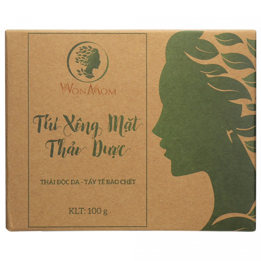 Túi Xông Mặt Thảo Dược Thải Độc Da - Tẩy Tế Bào Chết Wonmom - 100 Gram