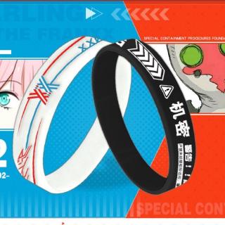 Vòng đeo tay thời trang chất liệu silicon họa tiết hình nhân vật Anime