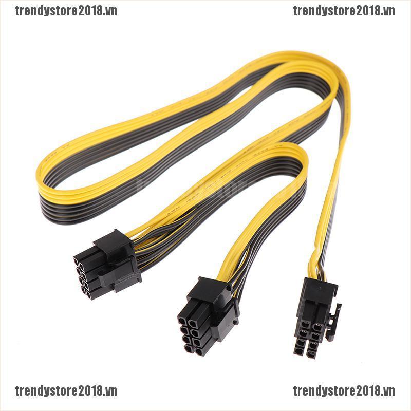 Dây Cáp Chuyển Đổi Atx 8pin Male Sang Dual Pcie 2x 8 Pin (6 + 2) Male | BigBuy360 - bigbuy360.vn