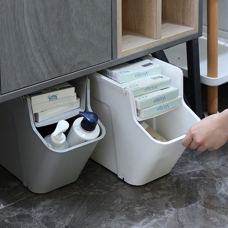 Hộp Đựng Tài Liệu Hai Tầng Có Bánh Xe Tiện Dụng Cho Văn Phòng