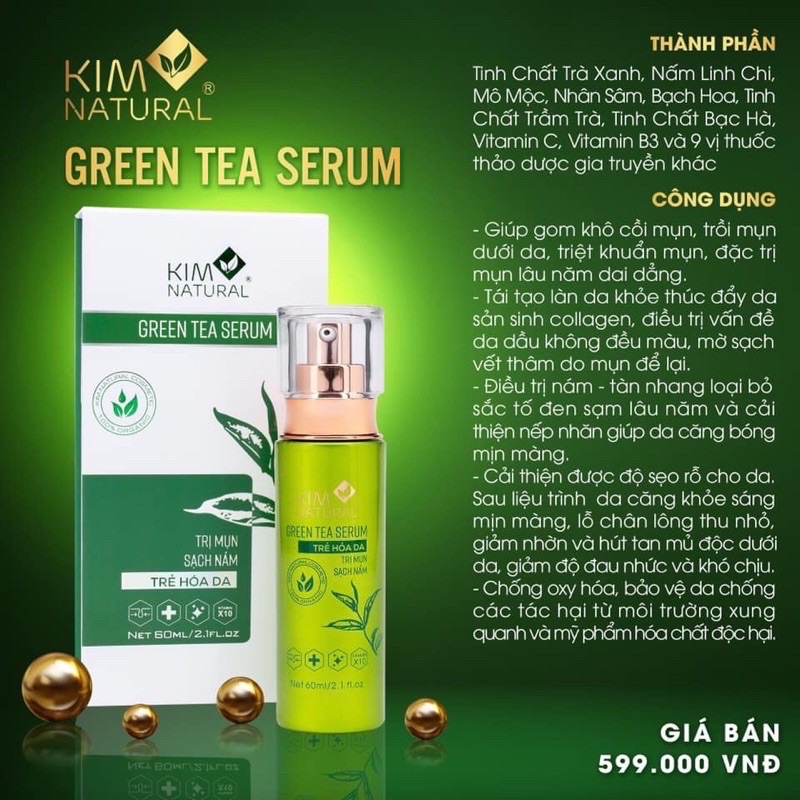 TINH CHẤT TRÀ XANH VIP KIMNATURAL