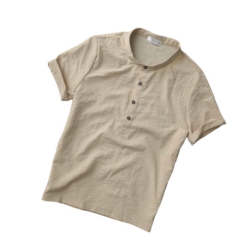 Áo Đũi Nam Cổ Tàu Cộc Tay - Chất Đẹp Cao Cấp SUTOMAN 👉AD63👈 | BigBuy360 - bigbuy360.vn