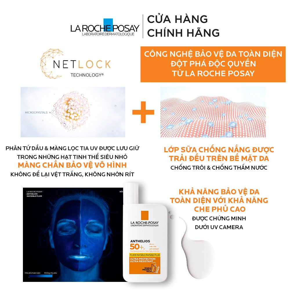 [Chính Hãng] Kem Chống Nắng LA ROCHE POSAY Anthelios XL SPF 50 + Fluid Ultra - Light | BigBuy360 - bigbuy360.vn