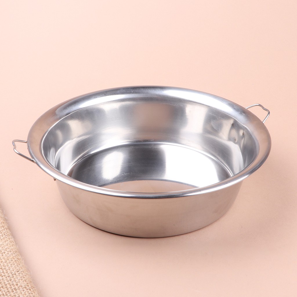 Khay tròn đựng hấp thức ăn hoặc làm bánh inox cao cấp - 18cm