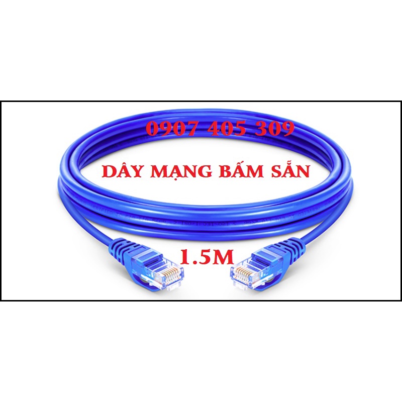 Dây cáp mạng bấm sẵn 2 đầu, cáp dài 1m - 20m