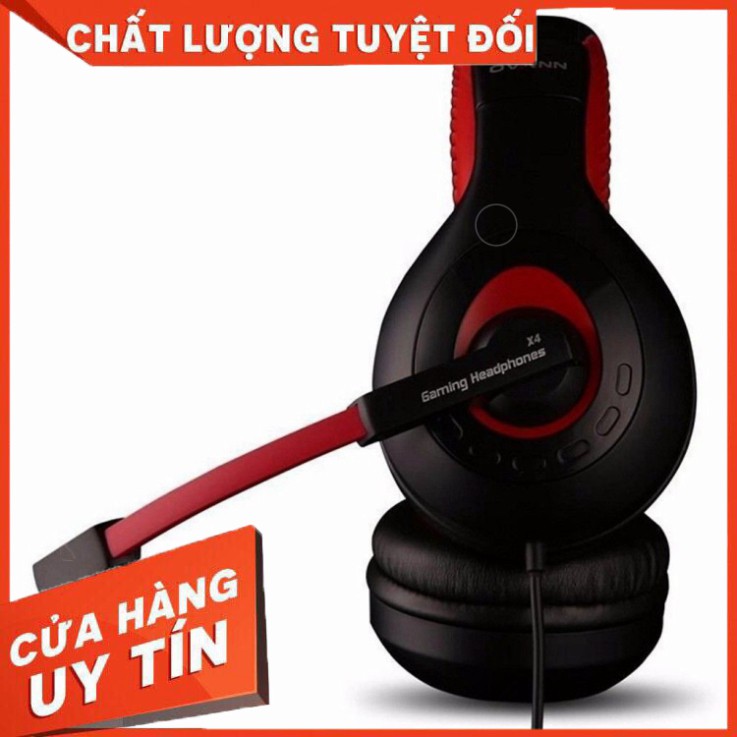 Tai nghe chụp tai Ovann X4 (Đen đỏ) - Hàng Nhập Khẩu