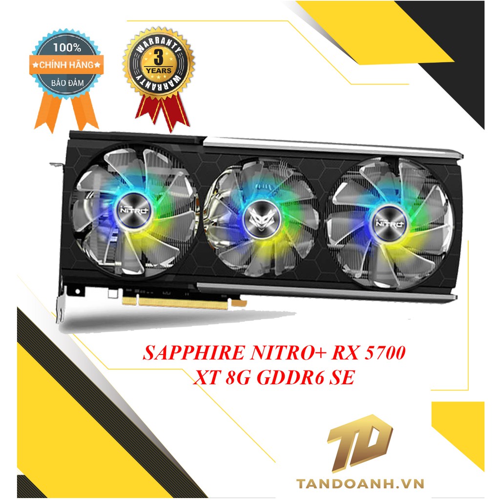 SIÊU PHẨM CARD MÀN HÌNH SAPPHIRE NITRO+ RX 5700 XT 8G GDDR6 SE