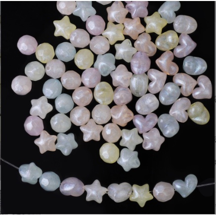 Set 30 Hạt Nhựa Acrylic Làm Trang Sức Thủ Công