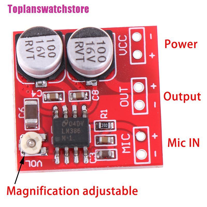 Bảng Mạch Khuếch Đại Âm Thanh Micro DC 5V-12V LM386 200 Lần