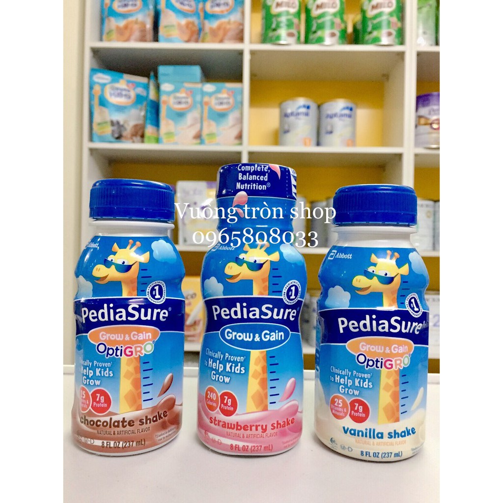 Sữa Pediasure nước Vani/Socola 237ml